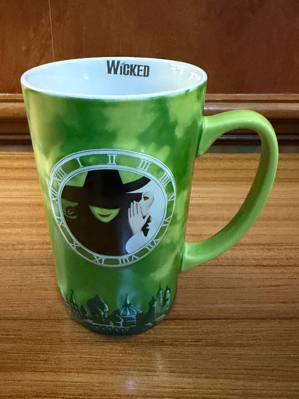 Wicked Coffee Mug Cup 3D Musical Broadway One Short Day 2018 Collectible 5.5”